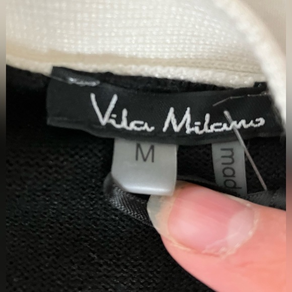 Women’s long black and white knitt duster! - Picture 4 of 4